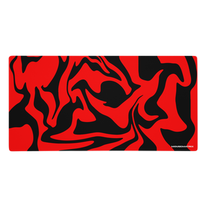 Demon Red Swirl Mouse Pad