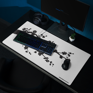 Black Blossom Mouse Pad