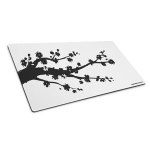 Black Blossom Mouse Pad